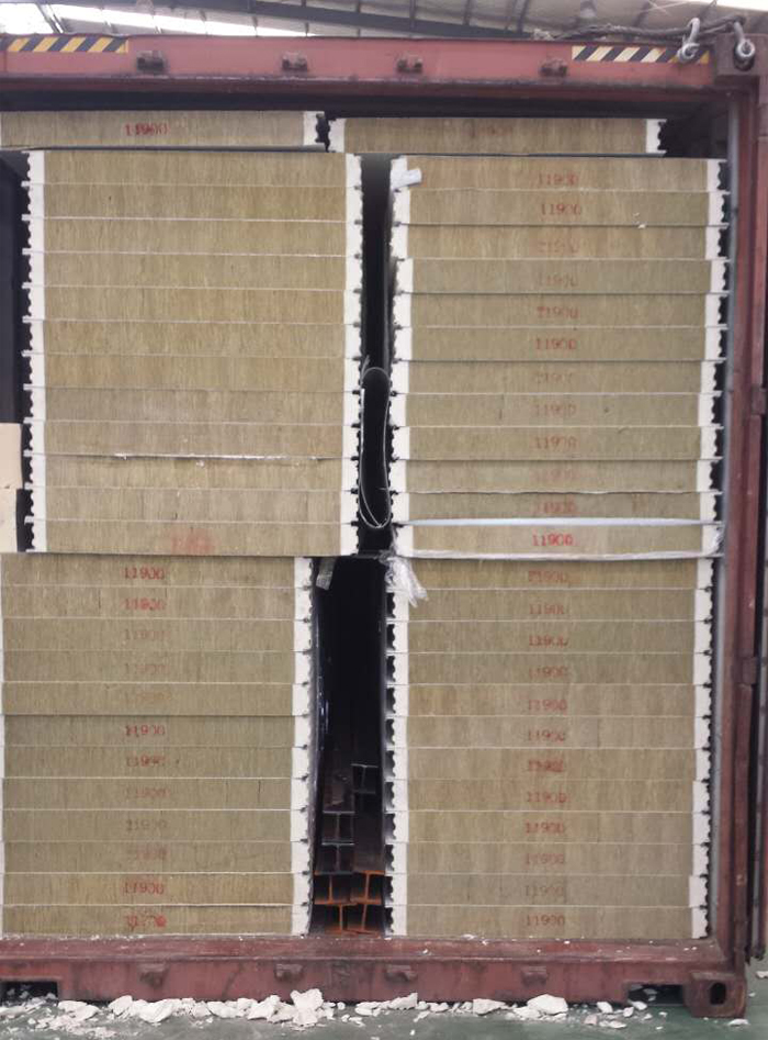 Rock wool insulation sandwich panel,rock wool,rosewool insulation,Rock wool insulation